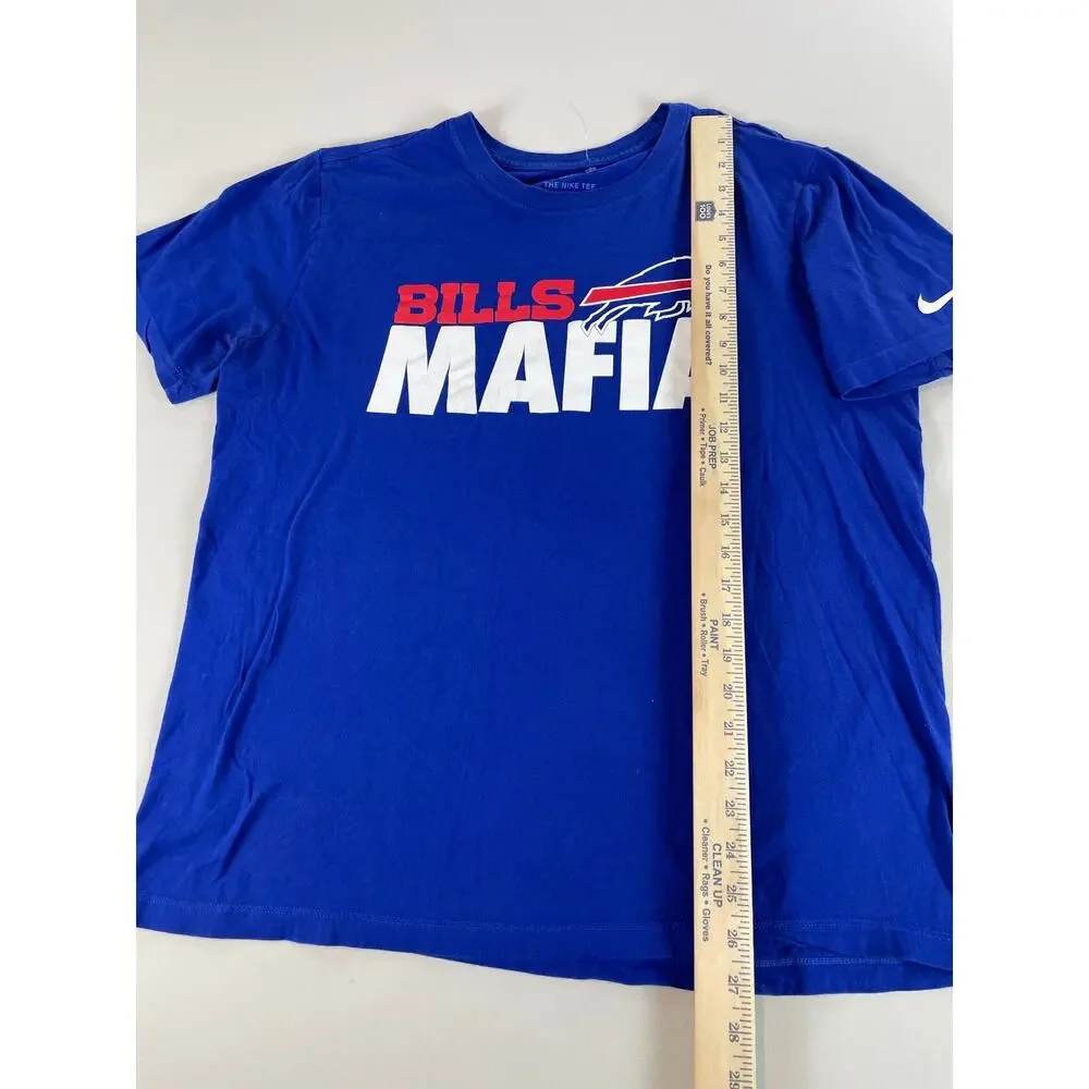 Nike Mens Blue Buffalo Bills Mafia Short Sleeve Tee Shirt Size L